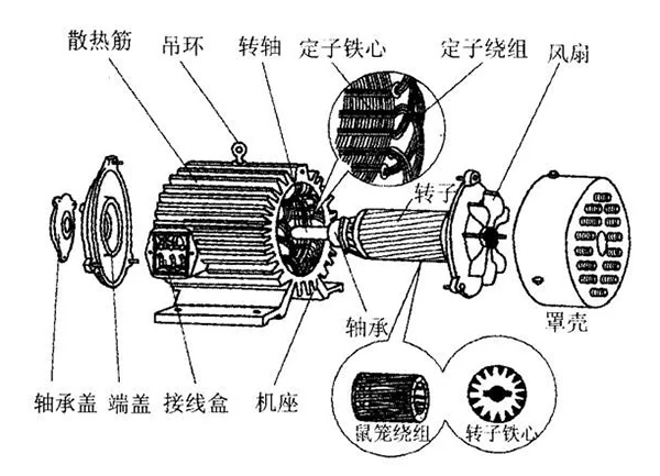 三相異步電動(dòng)機(jī)的六種分類方法及具體分類。